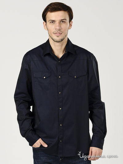 Рубашка Ferre, Trussardi, Armani, цвет цвет темно-синий