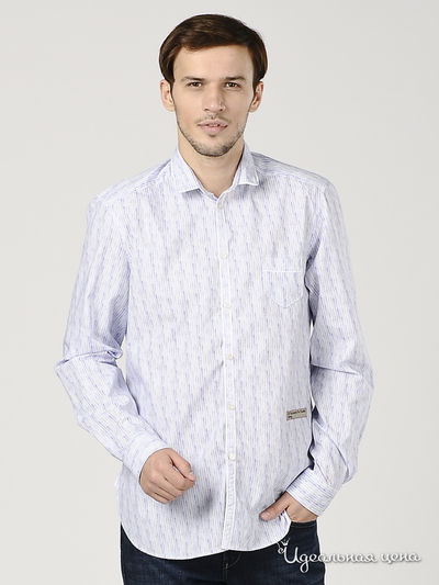 рубашка Ferre, Trussardi, Armani, цвет цвет белый / синий