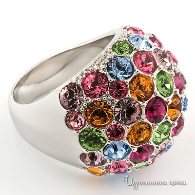 Кольцо Crocus, цвет цвет мультиколор