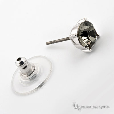 Серьги Crocus, цвет цвет серебряный