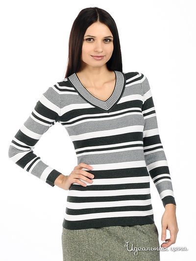 Джемпер Znaki, цвет цвет темно-серый / белый