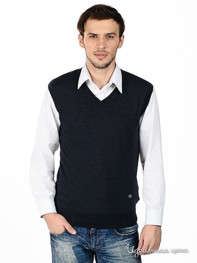 Жилет Double Black, цвет цвет темно-синий