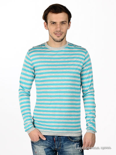 Лонгслив Flash, цвет цвет голубой / серый меланж