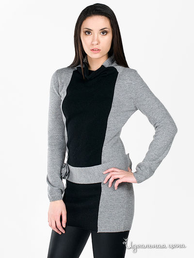 Платье Angellik, цвет цвет серый / черный