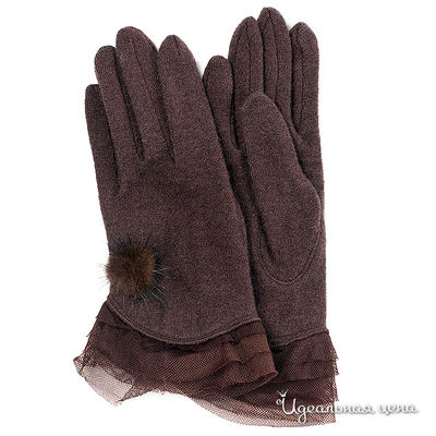 перчатки Venera, цвет цвет коричневый