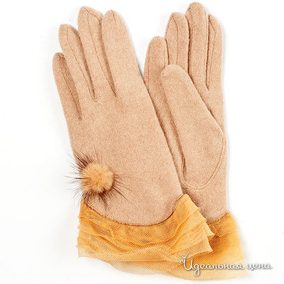 перчатки Venera, цвет цвет бежевый