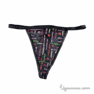 Трусы Victoria's Secret, цвет цвет черный