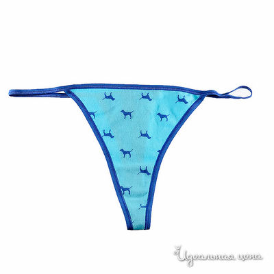 Трусы Victoria's Secret, цвет цвет голубой