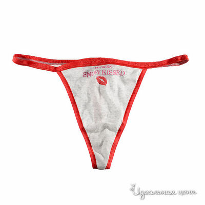 Трусы Victoria's Secret, цвет цвет серый