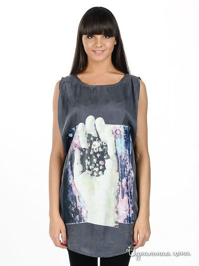 Платье Gestaz, цвет цвет серо-синий