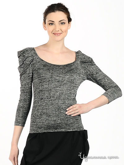 Блуза Mono collection, цвет цвет серый
