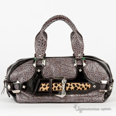 Сумка Mix  Italy, цвет цвет серый / шоколадный