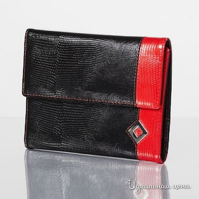 Бумажник Dimanche &quot;PAPILLON NOIRE&quot;, цвет черный / красный