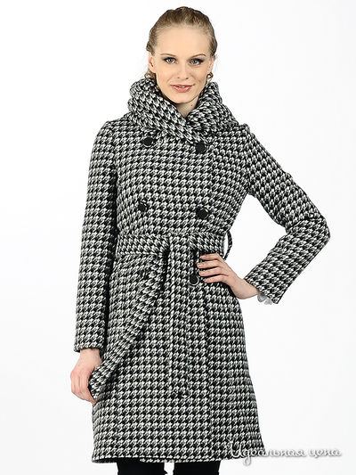 Пальто CORONA, цвет цвет черный / белый