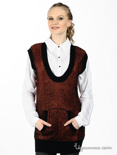 Жилет CORONA, цвет цвет оранжевый / черный