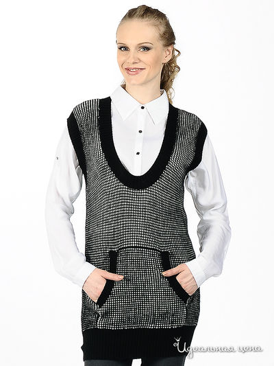 Жилет CORONA, цвет цвет черный / белый