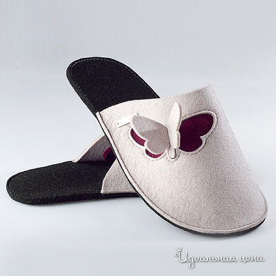Тапки Feltimo, цвет цвет светло-серый / бордовый / черный