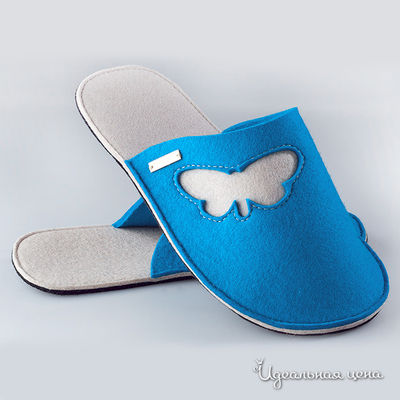 Тапки Feltimo, цвет цвет бирюзовый / светло-серый