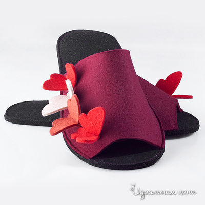 Тапки Feltimo, цвет цвет бордовый / черный / белый