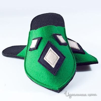 Тапки Feltimo, цвет цвет зеленый / черный / белый