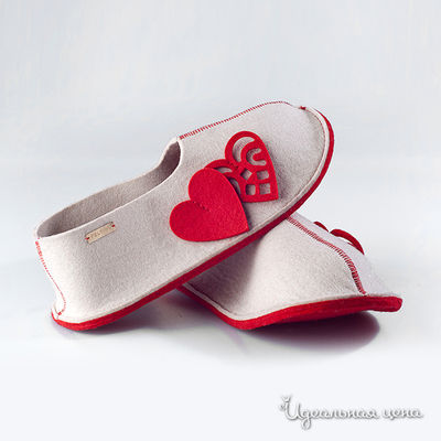 Тапки Feltimo, цвет цвет светло-серый / красный