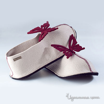 Тапки Feltimo, цвет цвет светло-серый / бордовый