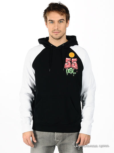 Толстовка Diesel, цвет цвет черный / белый