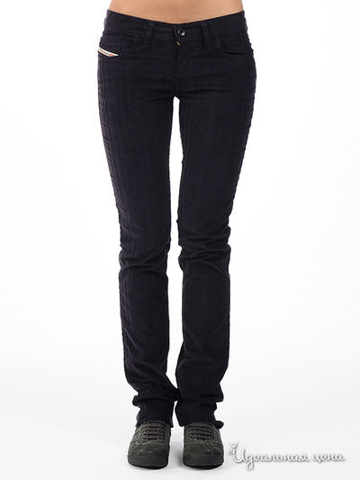 Брюки Diesel, цвет цвет темно-фиолетовый