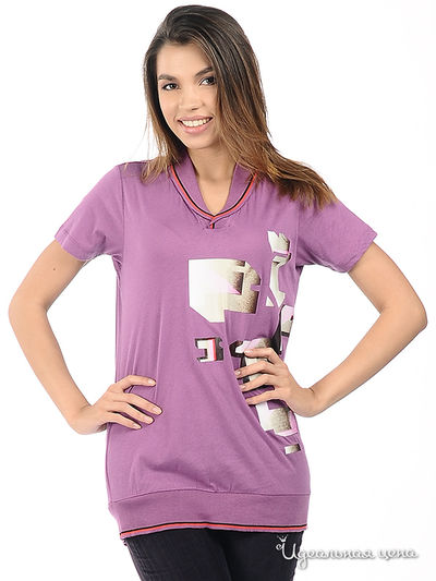 Футболка Diesel, цвет цвет темно-сиреневый