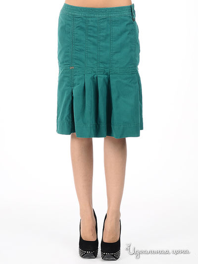 Юбка Diesel, цвет цвет зеленый