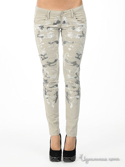 Брюки Take Two, цвет цвет серо-бежевый