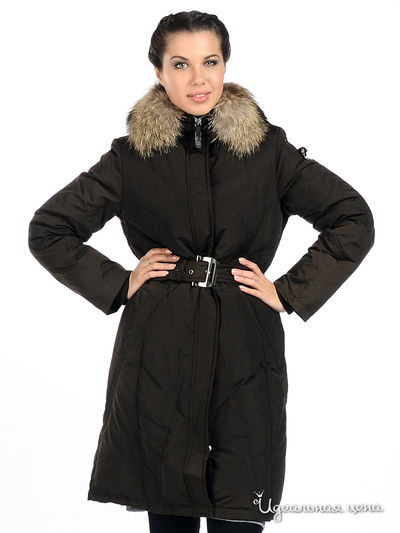 Пуховик SOLLERY, цвет цвет темно-коричневый