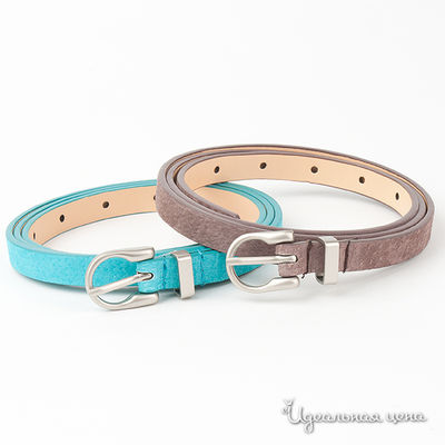 Ремень Nervous & Angry girls, цвет цвет коричневый / бирюзовый