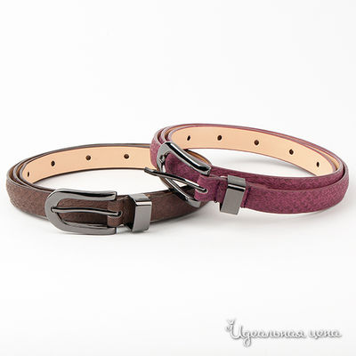 Ремень Nervous & Angry girls, цвет цвет коричневый / бордовый
