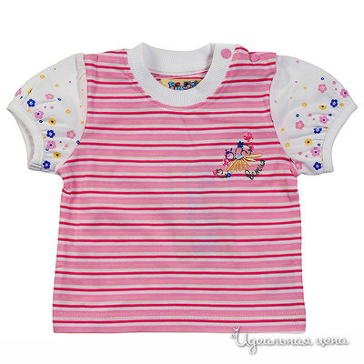 Футболка Венейя, цвет цвет белый / розовый