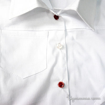 Блузка Oncle Tom для девочки, цвет белый