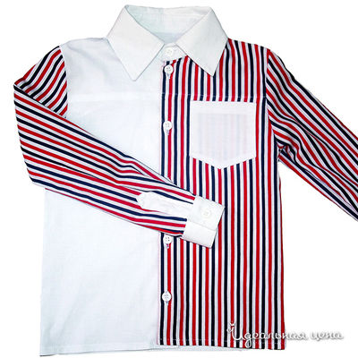 Сорочка Oncle Tom, цвет цвет белый / синий / красный