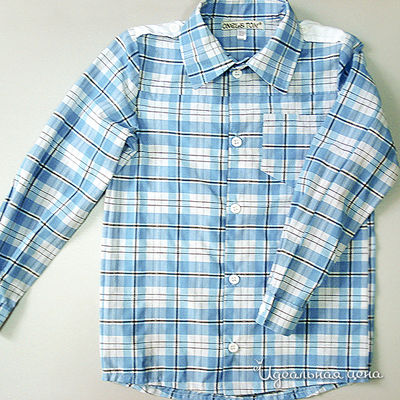 Сорочка Oncle Tom, цвет цвет голубой / принт клетка