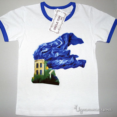 Футболка Oncle Tom, цвет цвет белый / голубой