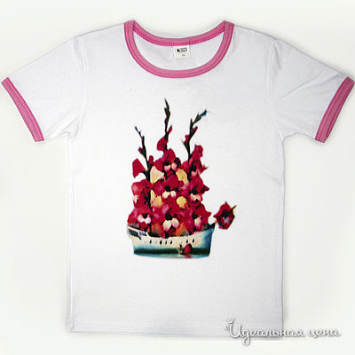 Футболка Oncle Tom, цвет цвет белый / розовый