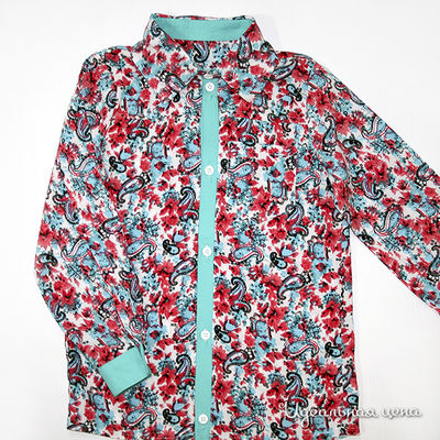 Рубашка Oncle Tom, цвет цвет голубой / красный / белый