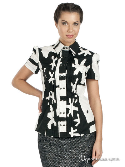 Блуза Artwizard, цвет цвет черно-белый