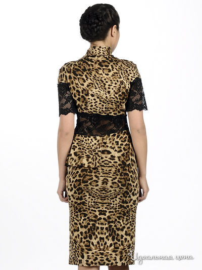Платье Adzhedo женское, цвет леопардовый