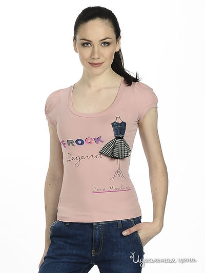 Футболка Moschino MS, цвет цвет розовый