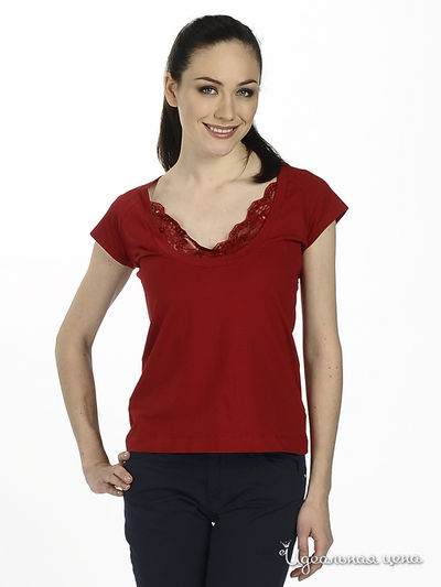 Футболка Moschino MS, цвет цвет красный