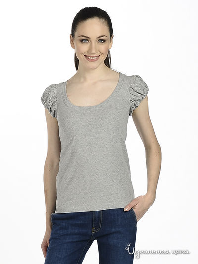 Футболка Moschino MS, цвет цвет серый