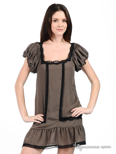 Платье SOCIETA&ATOS LOMBARDINI, цвет цвет хаки