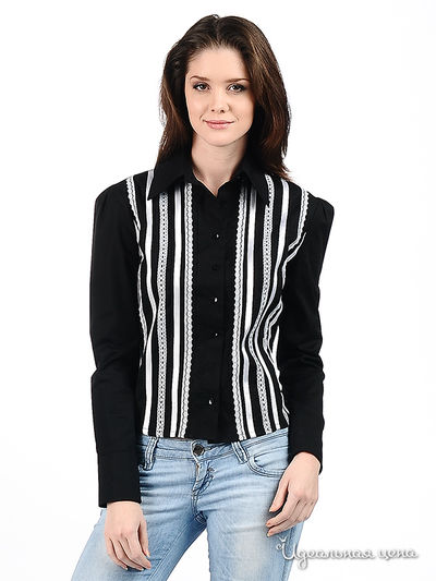 Блуза SOCIETA&ATOS LOMBARDINI, цвет цвет черный