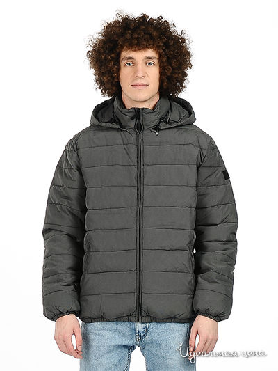 Пуховик F5jeans, цвет цвет черный / белый