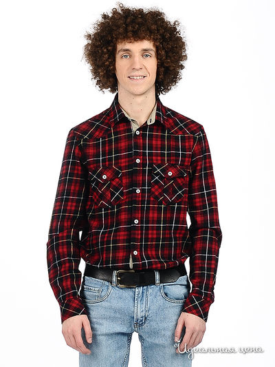 Рубашка F5jeans, цвет цвет принт клетка